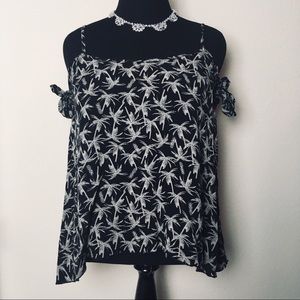 Mossimo Supply Co. Cold-Shoulder Tank Top